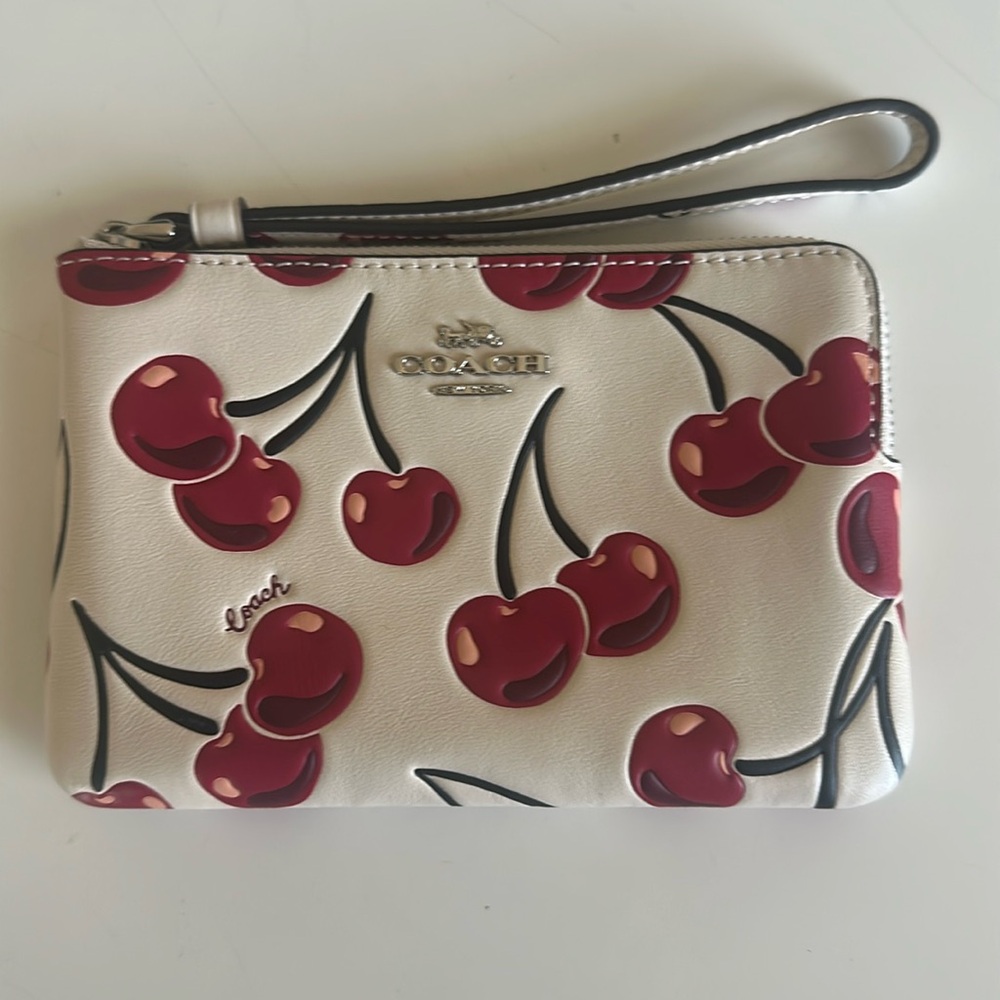 Coach Cherry Pattern Wristlet